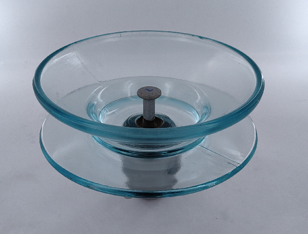 High voltage earth wire disc suspension 70 kN toughened glass insulator U70C gla
